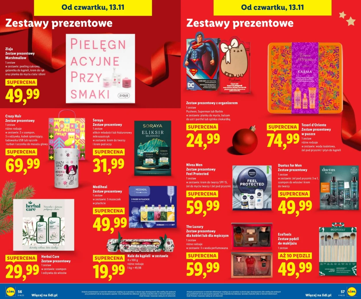 Zestawy prezentowe w supercenach w Lidlu Zestawy prezentowe w supercenach w Lidlu