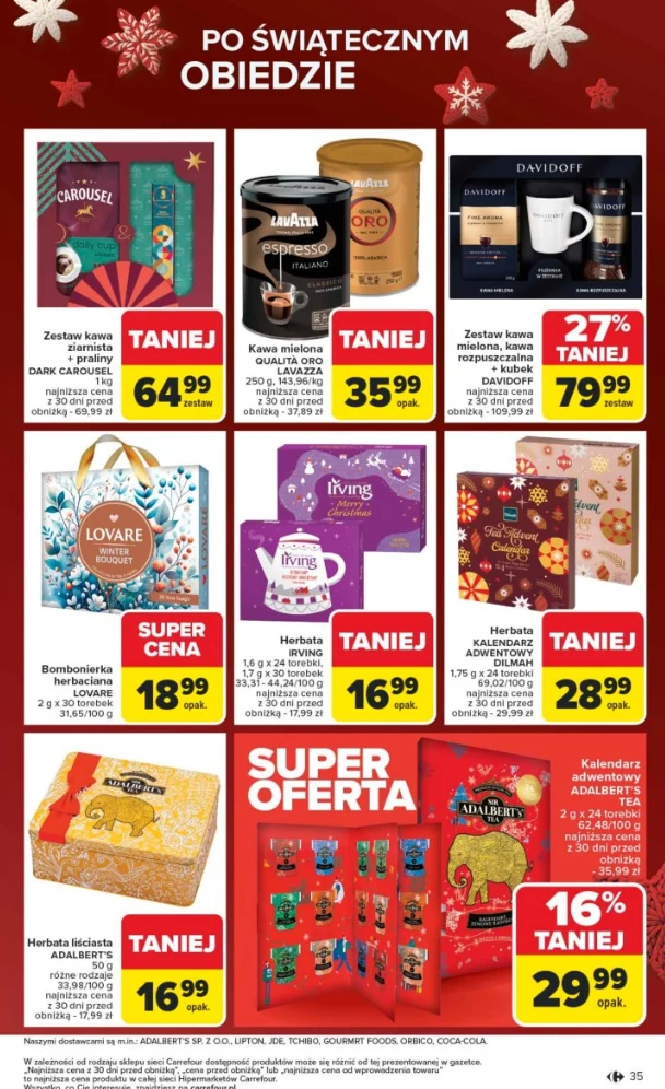 Te kalendarze z herbatą z Carrefoura to hit grudnia!