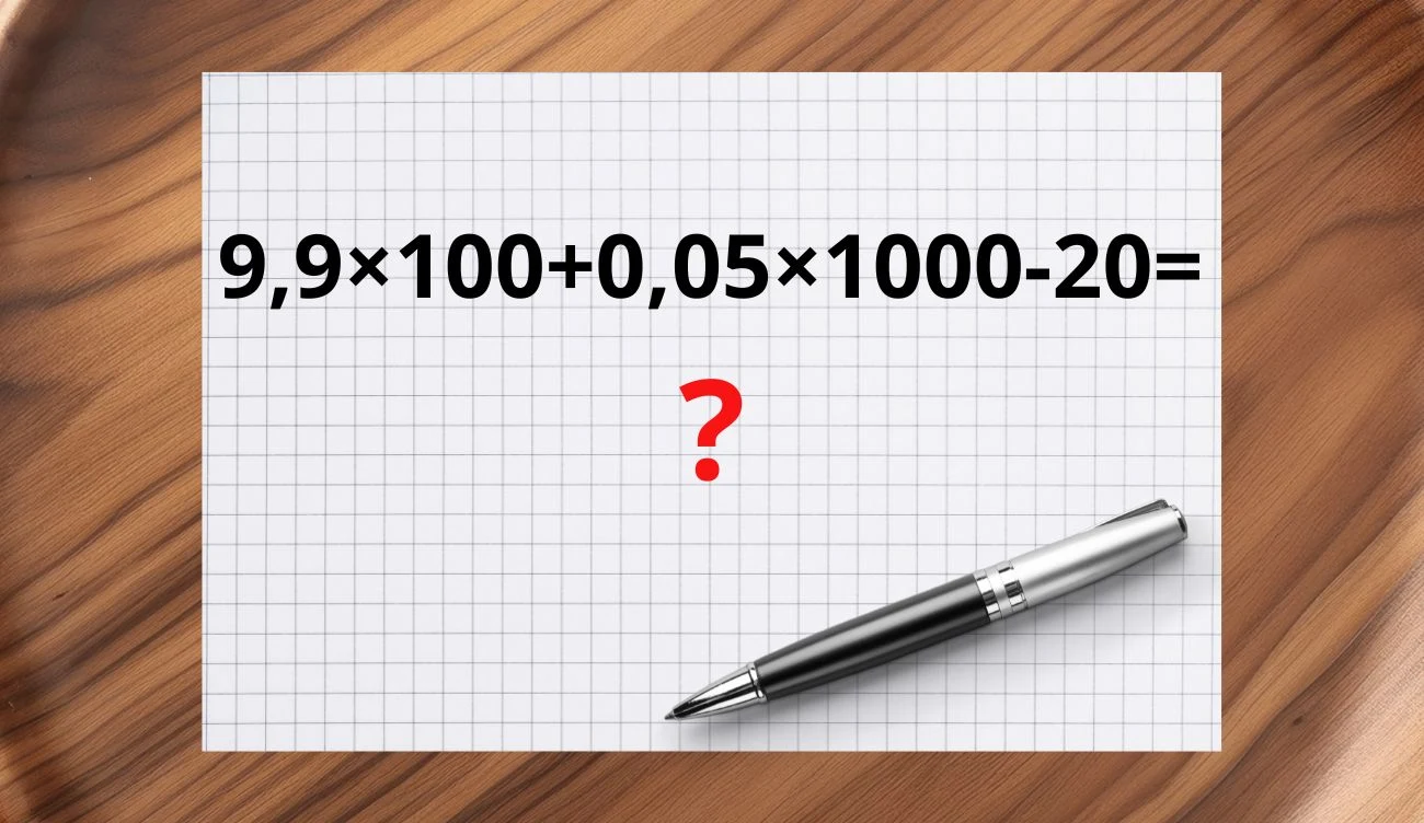 Spróbuj rozwiązać zagadkę matematyczną w pamięci Spróbuj rozwiązać zagadkę matematyczną w pamięci