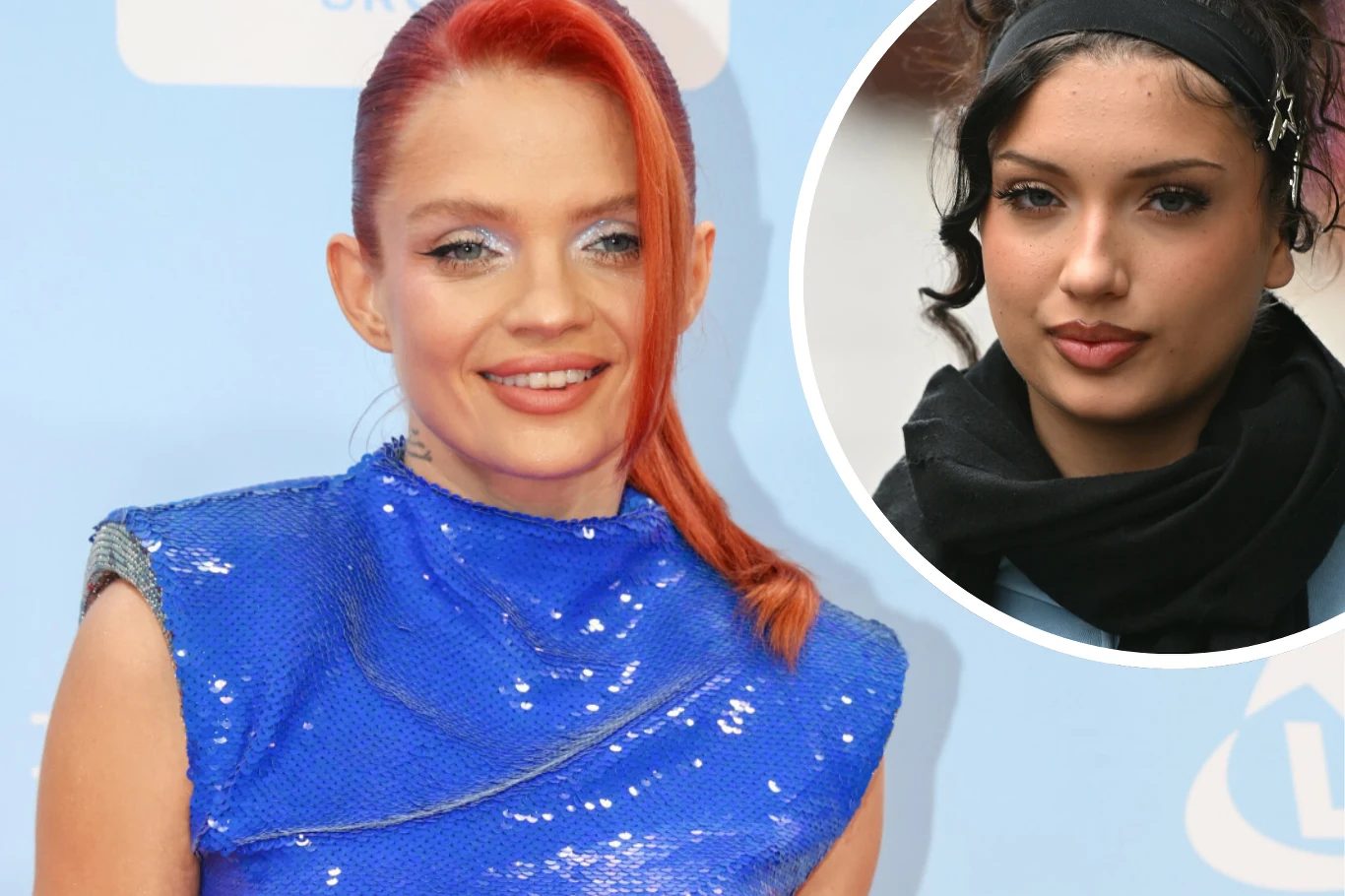 Margaret współpracowała z Viki Gabor przy jej poprzednich płytach Kobieta z jasnorudymi włosami ubrana w połyskującą niebieską sukienkę na tle jasnoniebieskiego tła, w okrągłym wstawieniu widoczna druga kobieta z ciemnymi włosami spiętymi opaską i czarnym szalikiem.