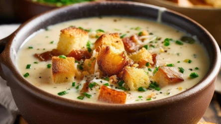 Zupa czosnkowa, inspirowana kuchnią góralską, z przepisu Karoliny Stolarskiej-Bigos