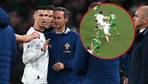 Ronaldo wyrzucony z boiska. Czerwona kartka. Odwinął się i uderzył rywala