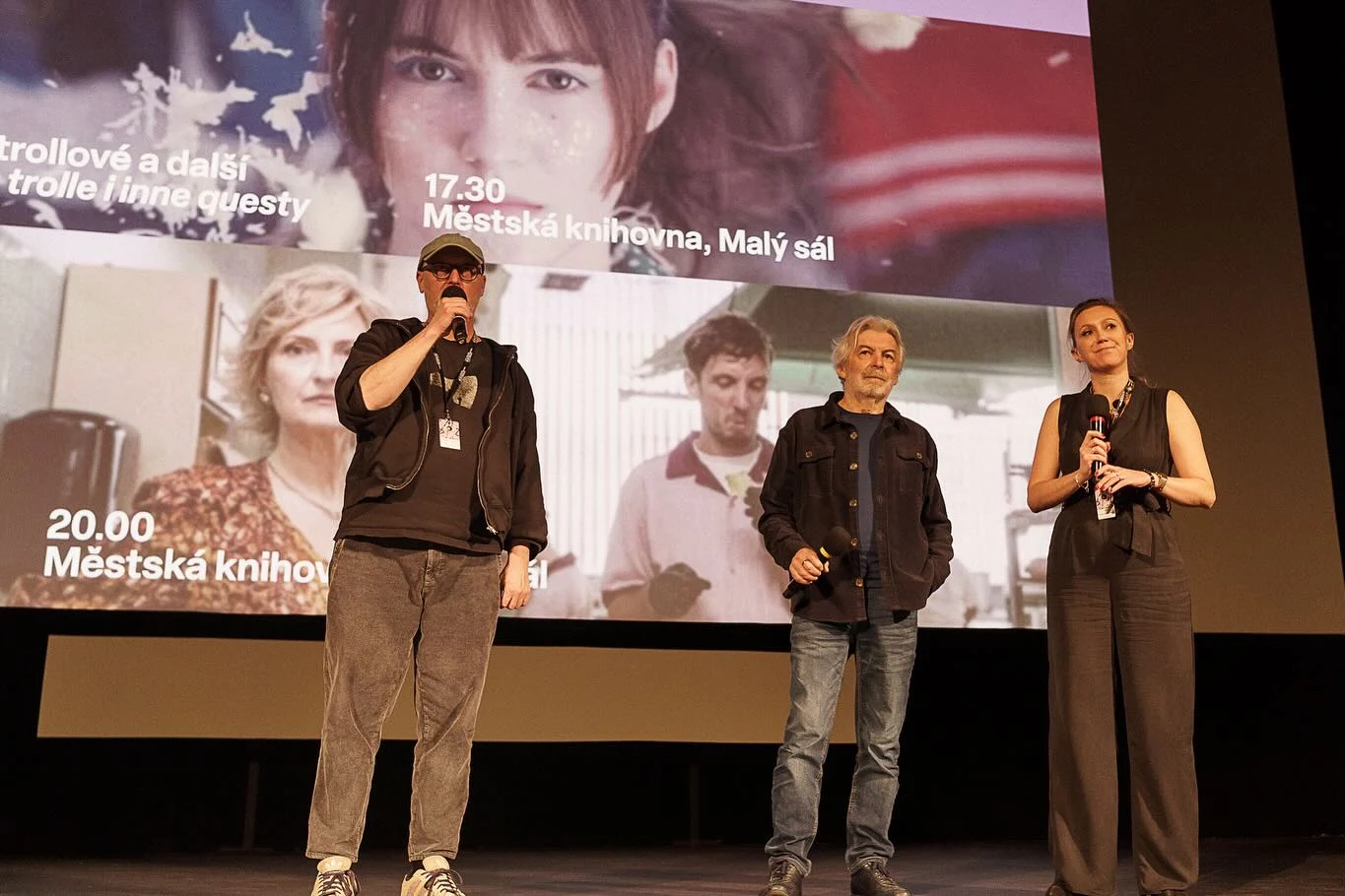 3Kino Polish Film Festival Prague: Wojtek Smarzowski, Jerzy Armata i Agnieszka Kadeřábek, fot. Kasia Klimkowska 3Kino Polish Film Festival Prague: Wojtek Smarzowski, Jerzy Armata i Agnieszka Kadeřábek, fot. Kasia Klimkowska