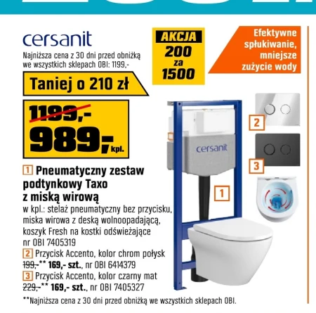 Zestaw podtynkowy Cersanit