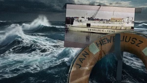 Prom Jan Heweliusz zatonął w 1993 roku, zginęło 56 osób, ocalało jedynie dziewięciu członków załogi (Kolaż: A. Włodarczy/Interia; fot. wikimedia commons,123RF, Oliwia Domanska)