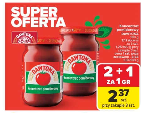 Томатний концентрат Dawtona