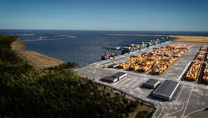Wizualizacja nowego terminala głębokowodnego w Świnoujściu