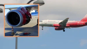 Kłopoty samolotu w Rosji. Podczas lotu zaczął gubić części