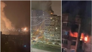 "Potężny" atak na Wołgograd. Eksplozje i pożary