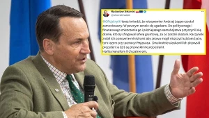 Radosław Sikorski zareagował na słowa Jarosława Kaczyńskiego o śmierci Andrzeja Leppera