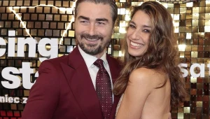 Radośni Jan i Lenka Klimentowie na widowni "Tańca z gwiazdami"