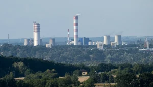 Widok na zakłady azotowe w Puławach