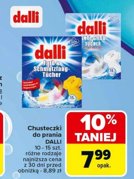 Chusteczki do prania Dalli