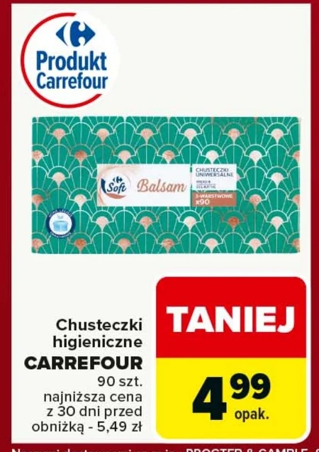 Chusteczki higieniczne Carrefour