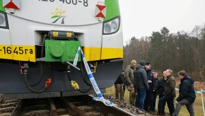Miejsce, gdzie na linii kolejowej nr 7 doszło do aktu dywersji