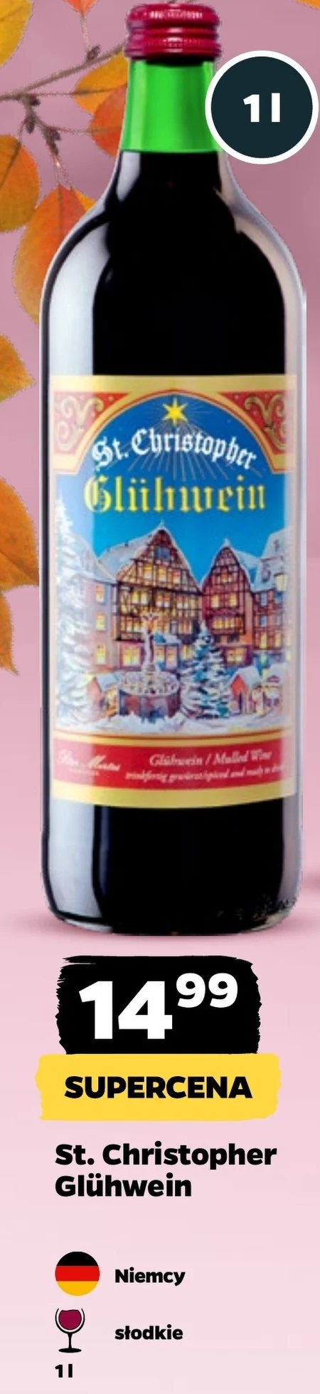 Солодке вино St. Christopher Glühwein