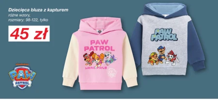 Bluza z kapturem dziecięca Paw Patrol