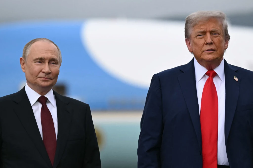 Prezydent Rosji Władimir Putin i prezydent USA Donald Trump
