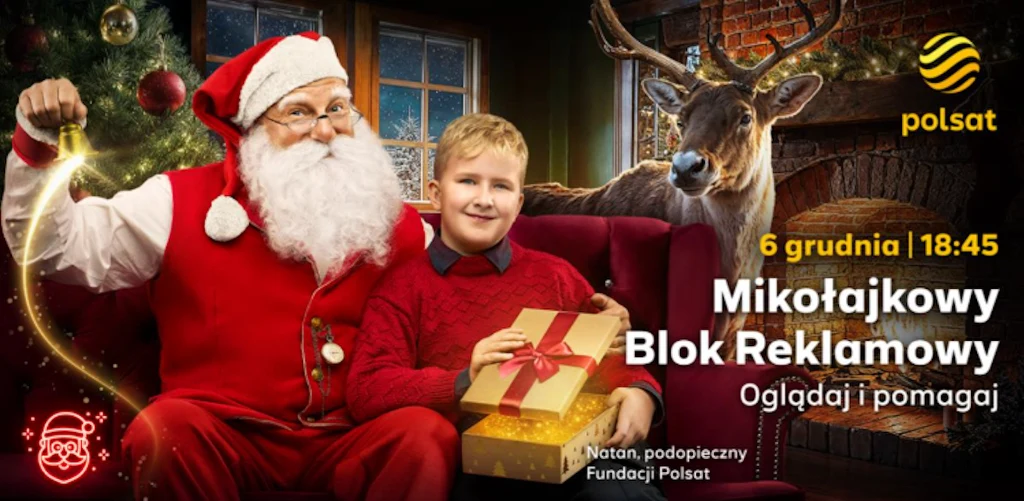 22. Mikołajkowy Blok Reklamowy „Dźwięk Świąt”. Włącz Polsat, obejrzyj reklamy i pomóż Podopiecznym Fundacji Polsat