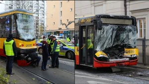 Zderzenie dwóch tramwajów i autobusu. 23 osoby poszkodowane