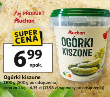 Ogórki kiszone Auchan