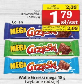 Wafle Grześki niska cena