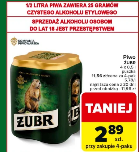 Пиво Żubr