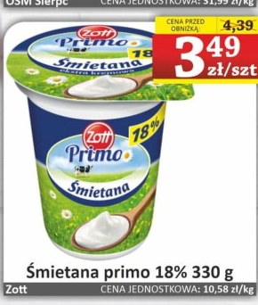 Śmietana Zott niska cena