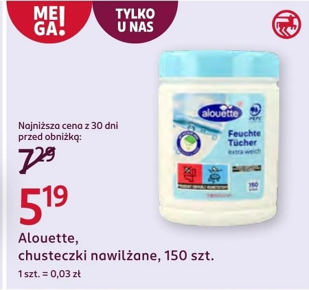 Chusteczki nawilżane Alouette