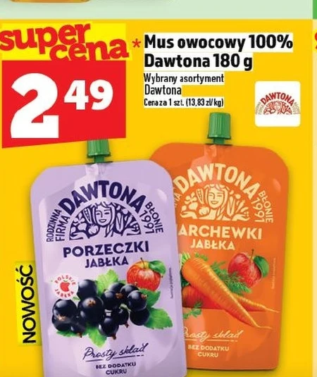 Фруктовий мус Dawtona