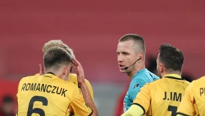 Bartosz Frankowski podczas meczu Górnik - Jagiellonia