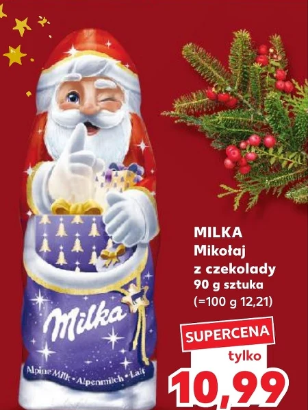 Mikołaj z czekolady Milka
