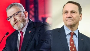 Radosław Sikorski oskarża Grzegorza Brauna o "celowe nastawianie Polaków zgodnie z intencją Kremla"