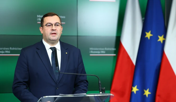 Minister rolnictwa Stefan Krajewski podsumował dotychczasowe działania dotyczące rozwiązywania afery związanej z działką CPK w Zabłotni