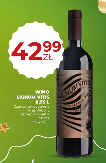 Wino wytrawne Lignum Vitis