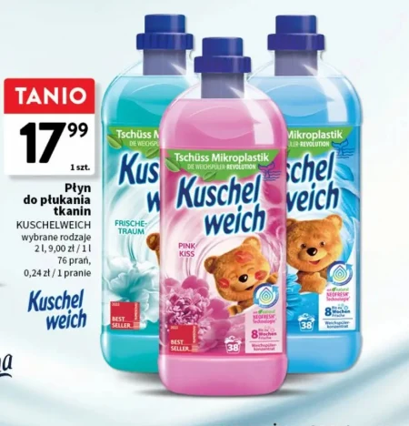 Płyn do płukania tkanin Kuschelweich