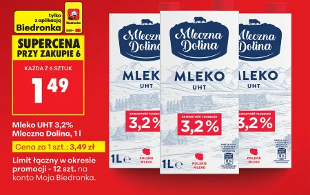 Молоко Mleczna Dolina