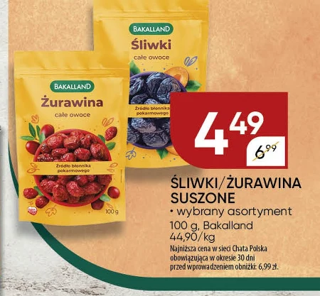 Śliwki suszone Bakalland