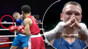 Michał Jarliński w pierwszej rundzie otrzymał cios, po której stracił ochraniacz. A później odrobił straty