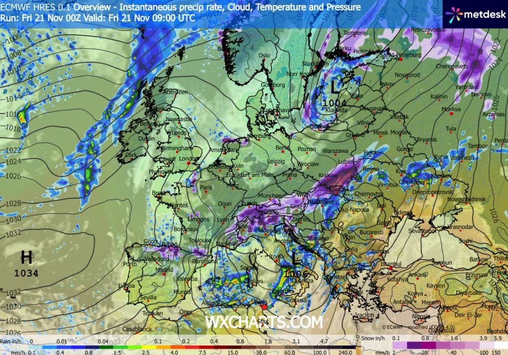 W piątek śnieżyce skupią się na południowo-wschodniej części Polski. W górach może spaść do 50 cm śniegu