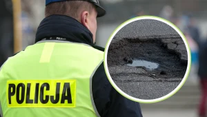 Potężna wyrwa na S1. Siedem aut uszkodzonych, duże utrudnienia w ruchu