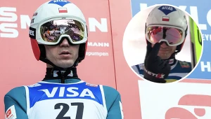 Stoch pokazał to do kamery. Musiał się tłumaczyć, wymowny gest