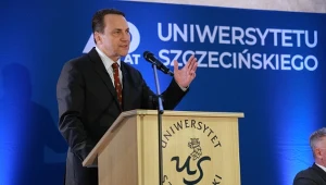 Radosław Sikorski podczas spotkania na Uniwersytecie Szczecińskim 