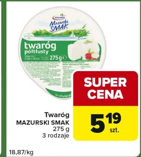 Twaróg Mazurski Smak