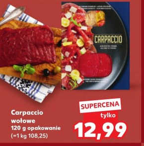 Carpaccio wołowe niska cena