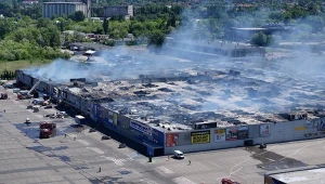 Pożar centrum handlowego "Marywilska 44" 12.05.2024