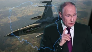 fot. źródłowe: Omar Marques/ Getty Images (myśliwiec), Contributor/Getty Images (Władimir Putin), Kolaż: A. Włodarczyk