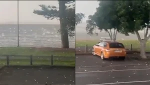 Z nieba spadły gigantyczne kule lodu. To jeszcze nie koniec