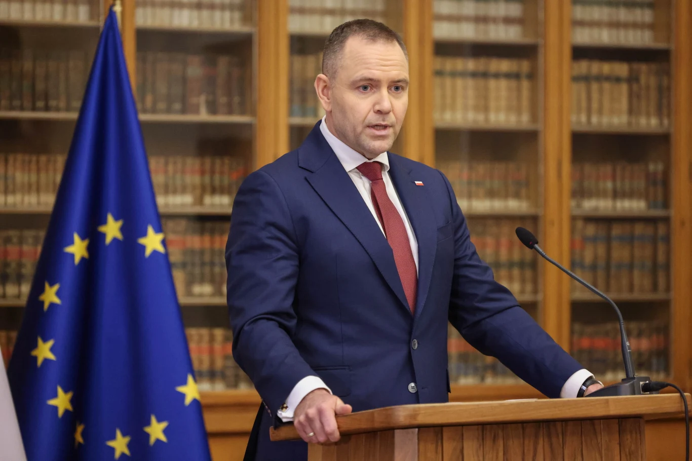 Karol Nawrocki wygłosił wykład w Pradze Karol Nawrocki wygłosił wykład w Pradze