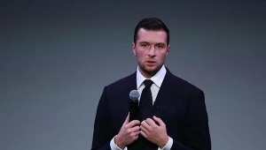 Przewodniczący Zjednoczenia Narodowego Jordan Bardella